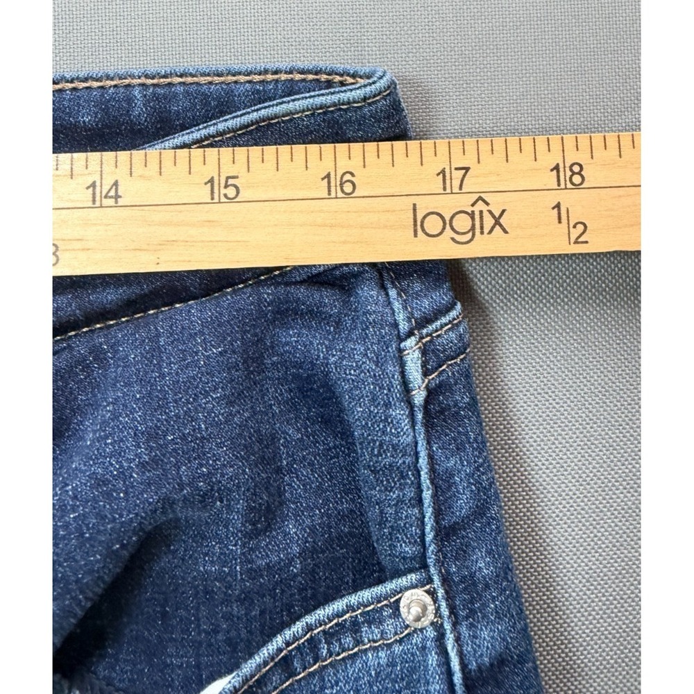 Levis 725 High Rise Bootcut Jeans | Womens 32x34 Dark Wash *RARE Blank Red Tab* - Picture 14 of 16